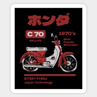 Honda C70 Dark Edition Sticker